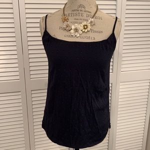 Navy Flowy Texture Tank
